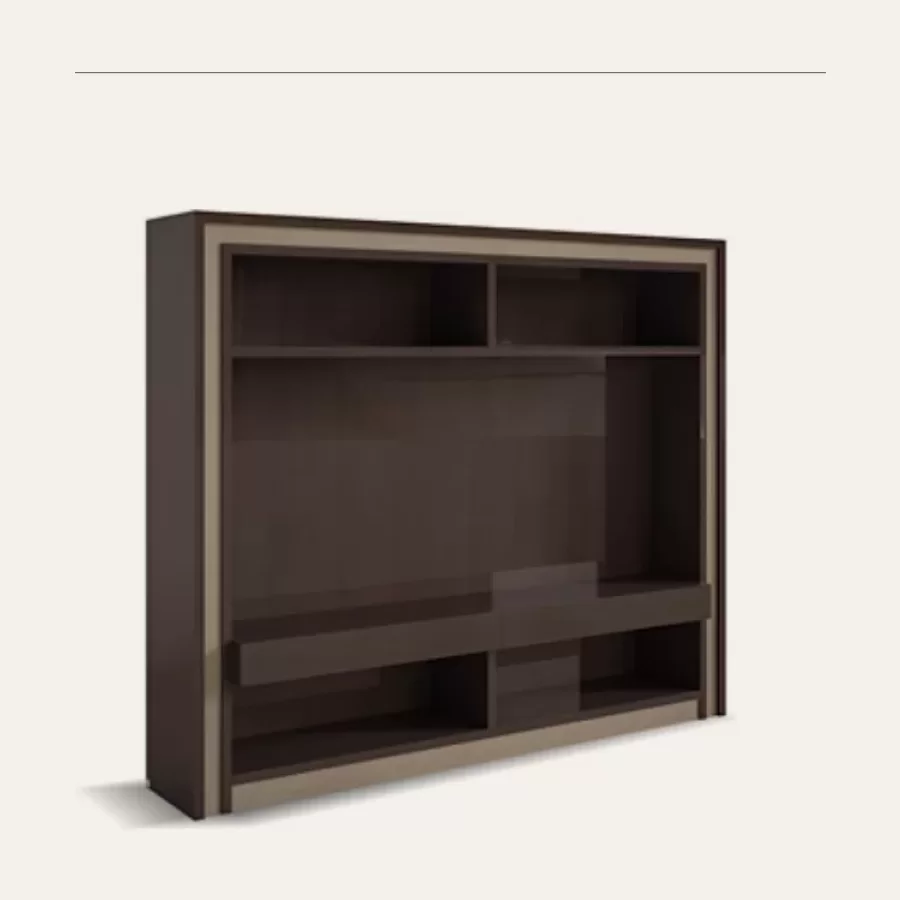 Icon Wall System with TV Opening, Compact by Francesco Pasi, Living Room Furniture