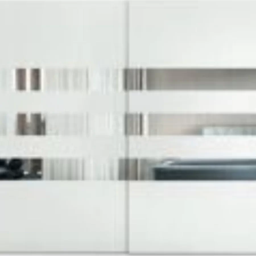 Musa Wardrobe, Horizontal Mirror by Francesco Pasi, Italian Bedroom Furniture