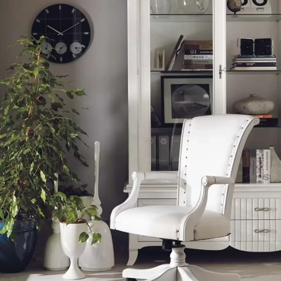 New Deco fauteuil pivotant en cuir — Francesco Pasi