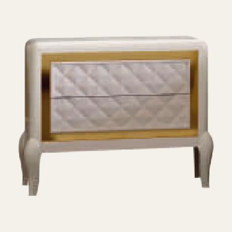 Ocean Chest of Drawers, Hand-quilted rhombus-pattern facade by Francesco Pasi, Italian Chests of Drawers, 2