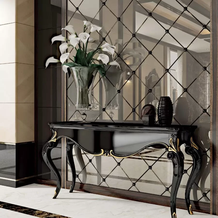 Opera Console with Marble Top by Francesco Pasi, Living Room Furniture