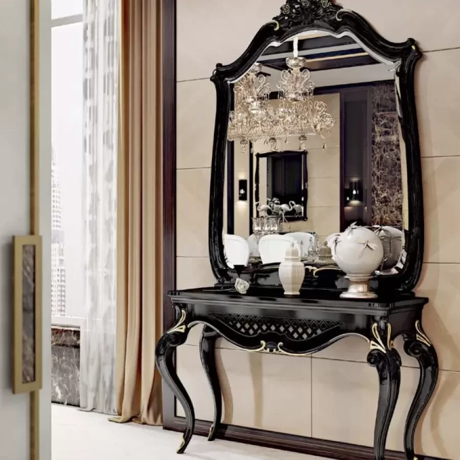 Opera Shaped Mirror by Francesco Pasi, Italian Mirrors