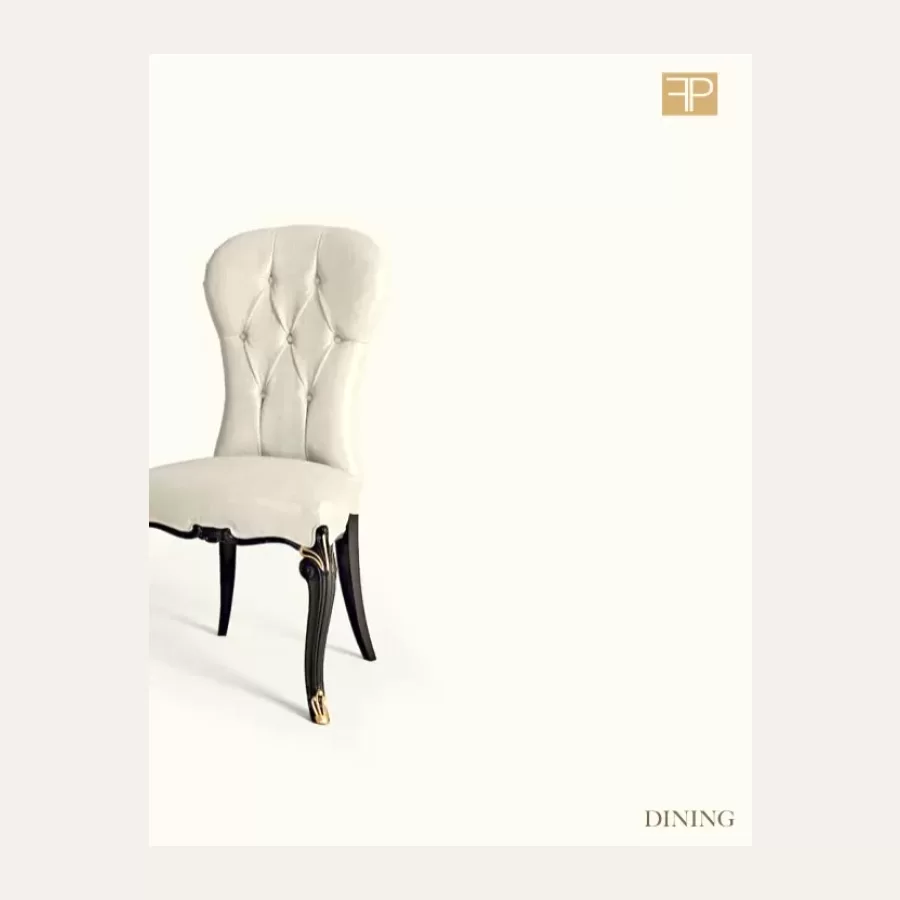 Fauteuil Opera de repas tapissé avec dossier capitonné de Francesco Pasi — vue d’ensemble