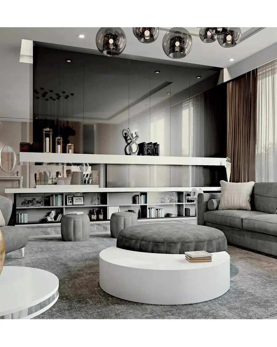 Ellipse large round pouf, Francesco Pasi, supplementary photo, photo 3 of 8