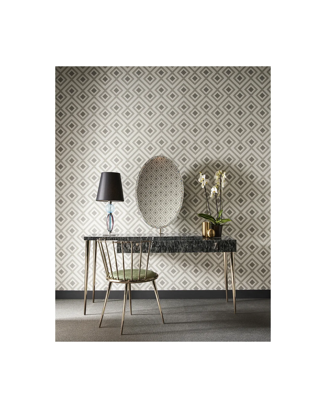 Aurora Bacchettata dining chair by Cantori, in an interior setting, photo 6 of 7