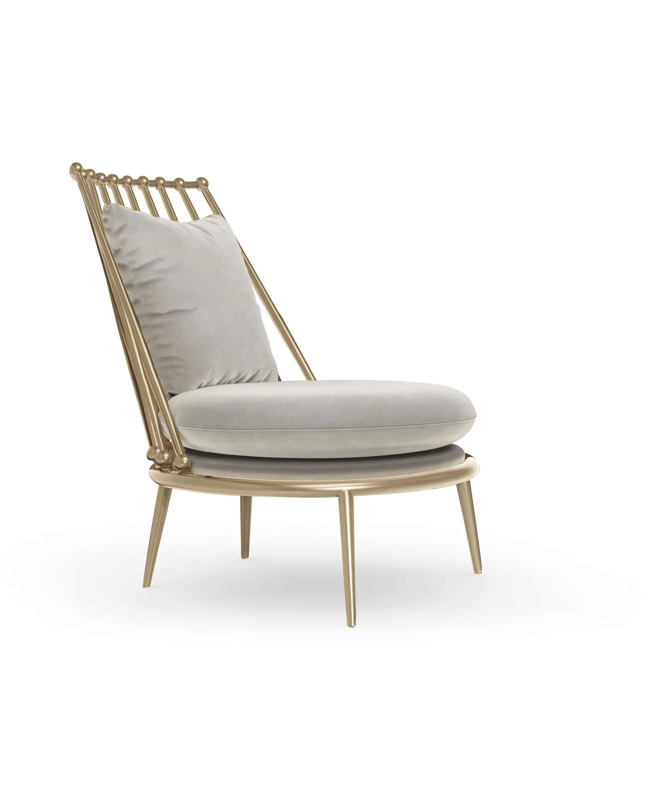 Aurora iron back armchair by Cantori, studio view, photo 1 of 8