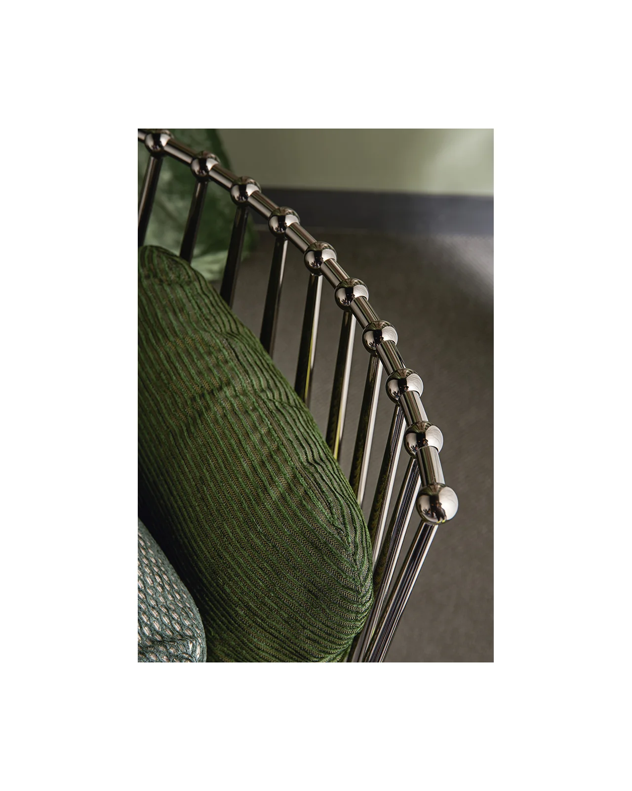 Aurora iron back armchair by Cantori, in an interior setting, photo 8 of 8
