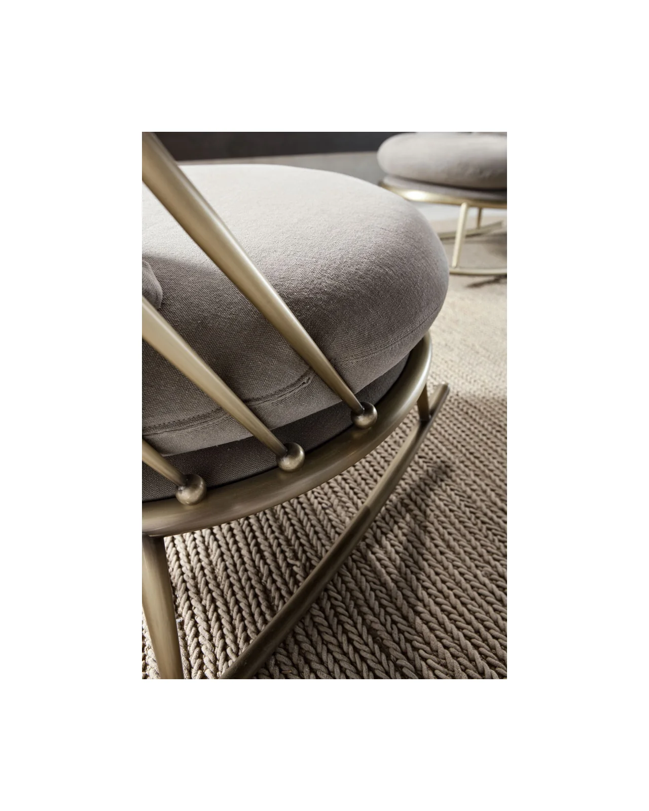 Aurora iron back rocking chair by Cantori, in an interior setting, photo 4 of 6