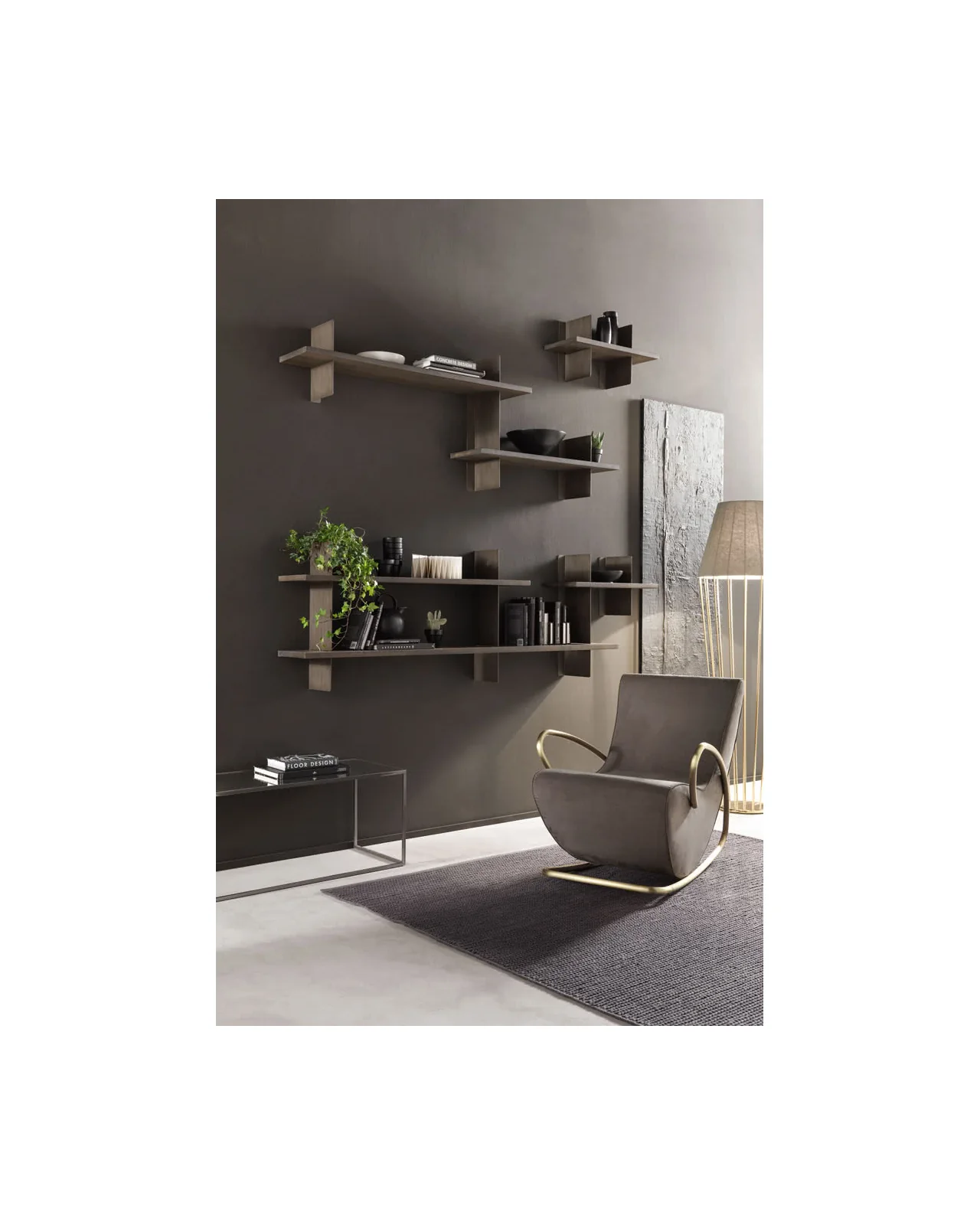 Camilla rocking armchair by Cantori, in an interior setting, photo 5 of 9