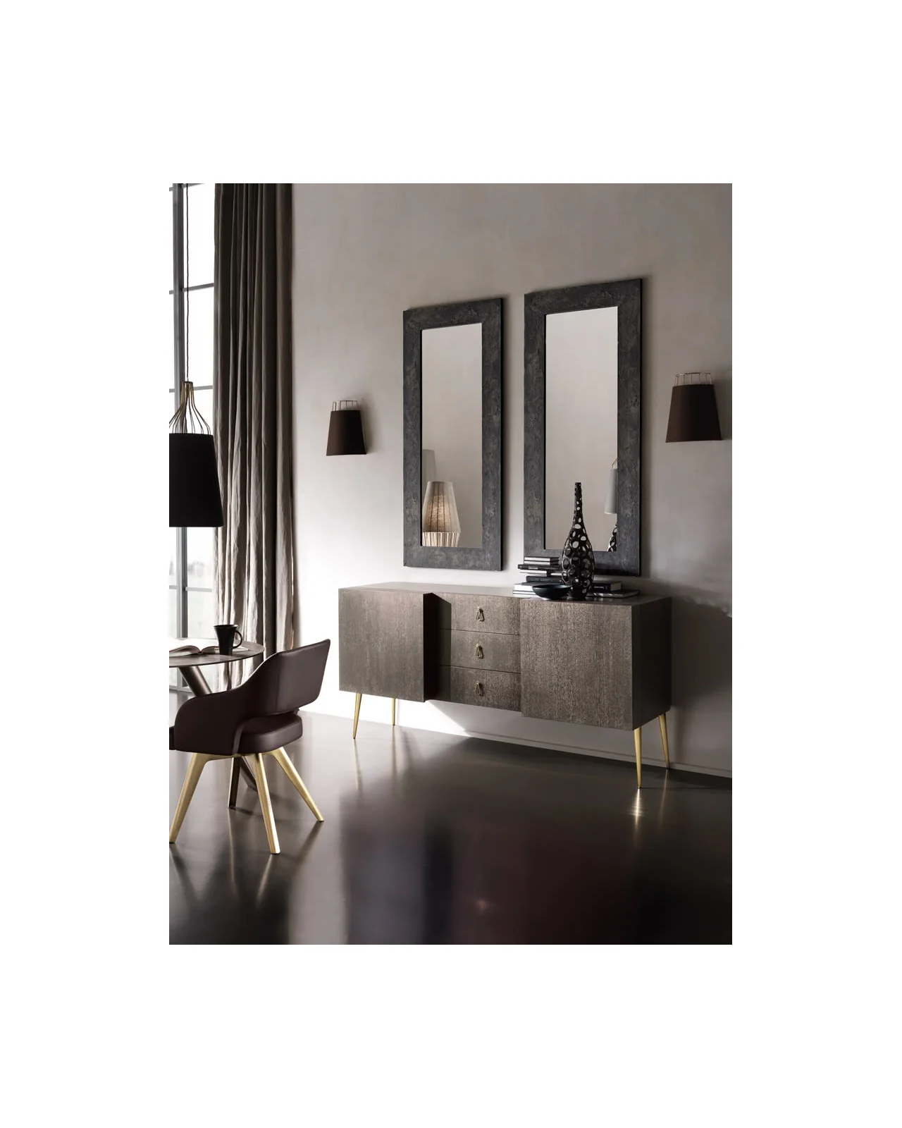 Collection Asia Mirror by Cantori, in an interior setting, photo 6 of 6