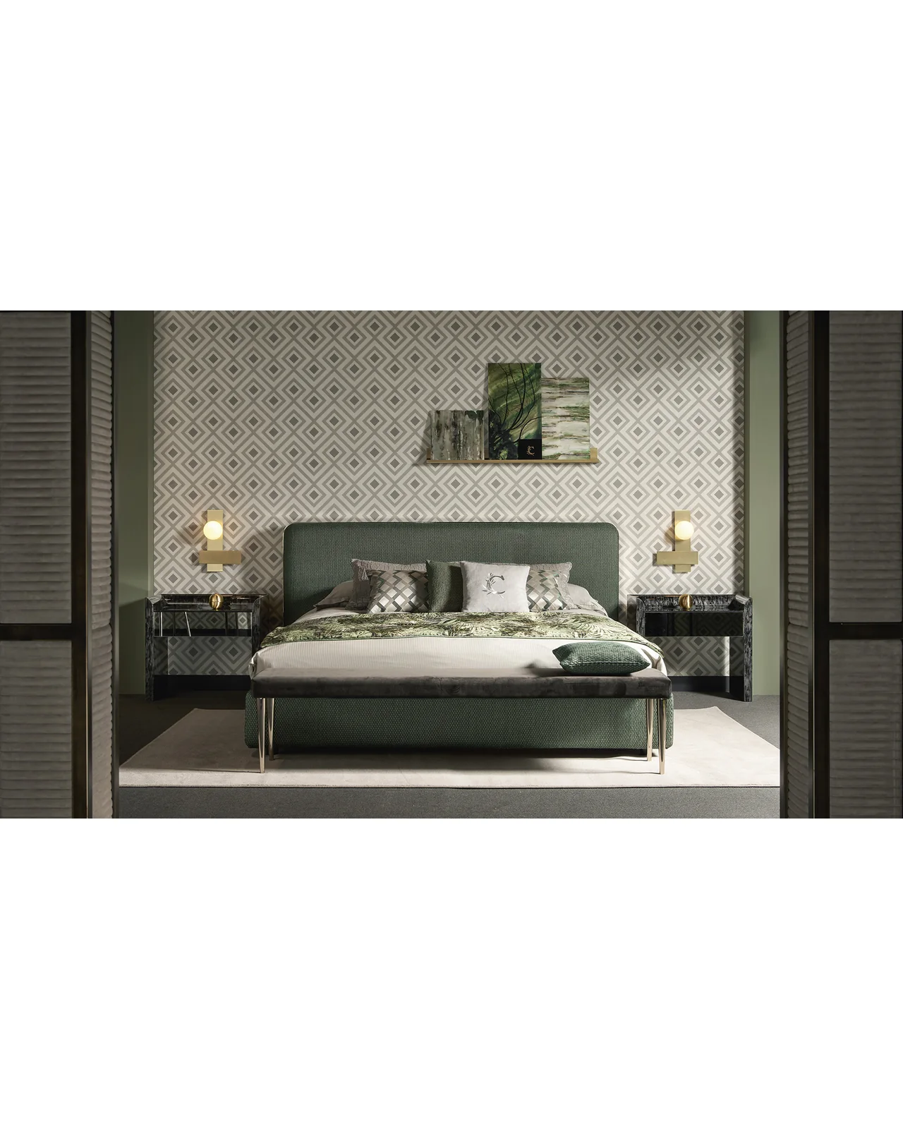 Elvis bed by Cantori, in an interior setting, photo 7 of 8, Nobili Design catalog
