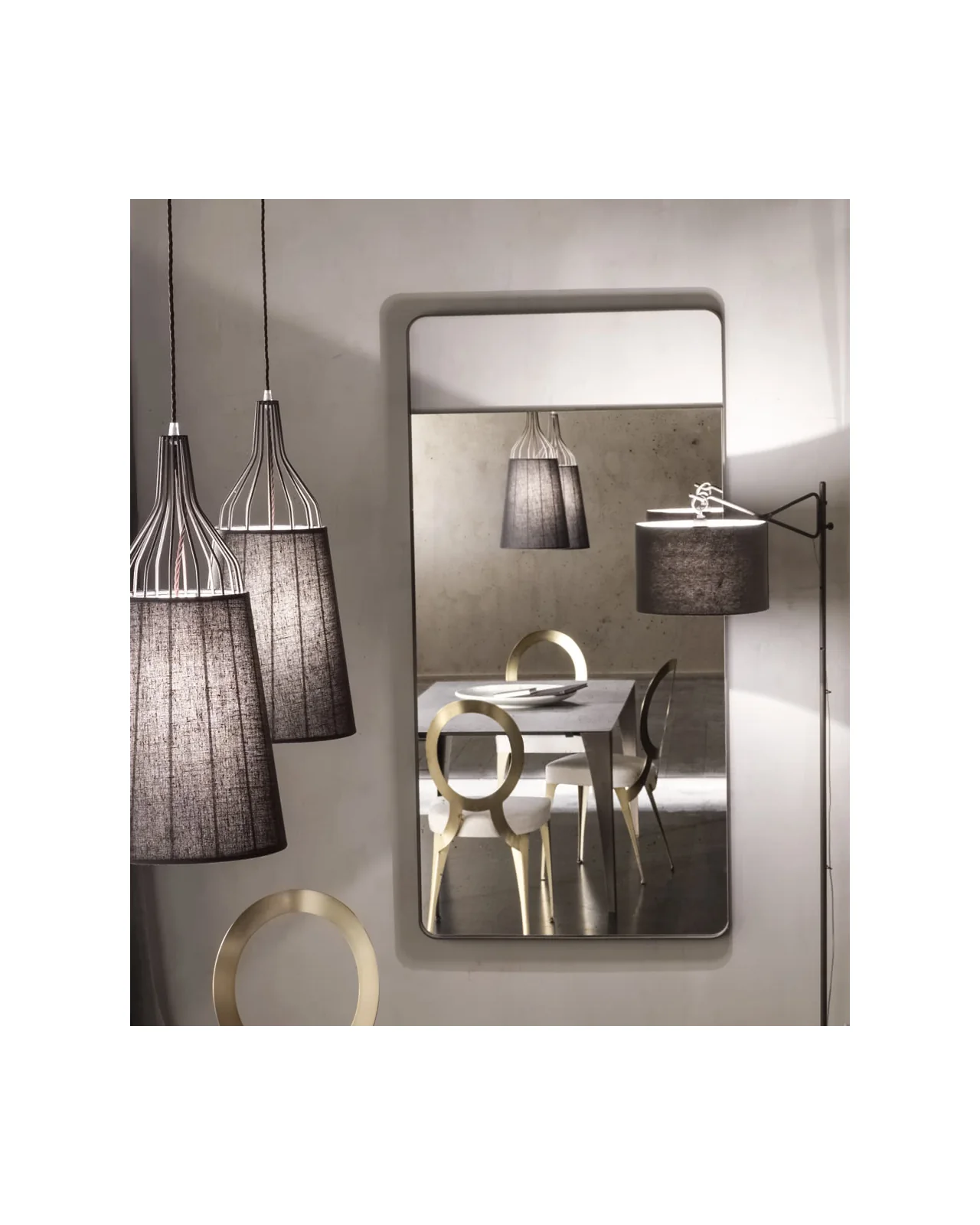 Elvis Mirror by Cantori, in an interior setting, photo 5 of 5