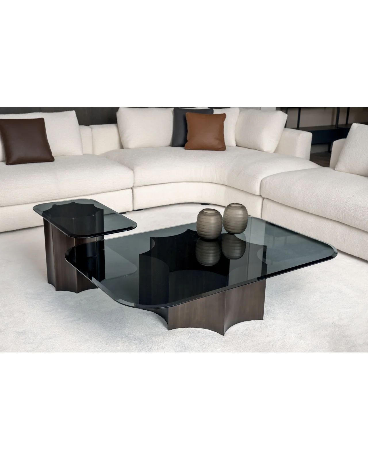 Florio coffee table by Cantori, in an interior setting, photo 2 of 7