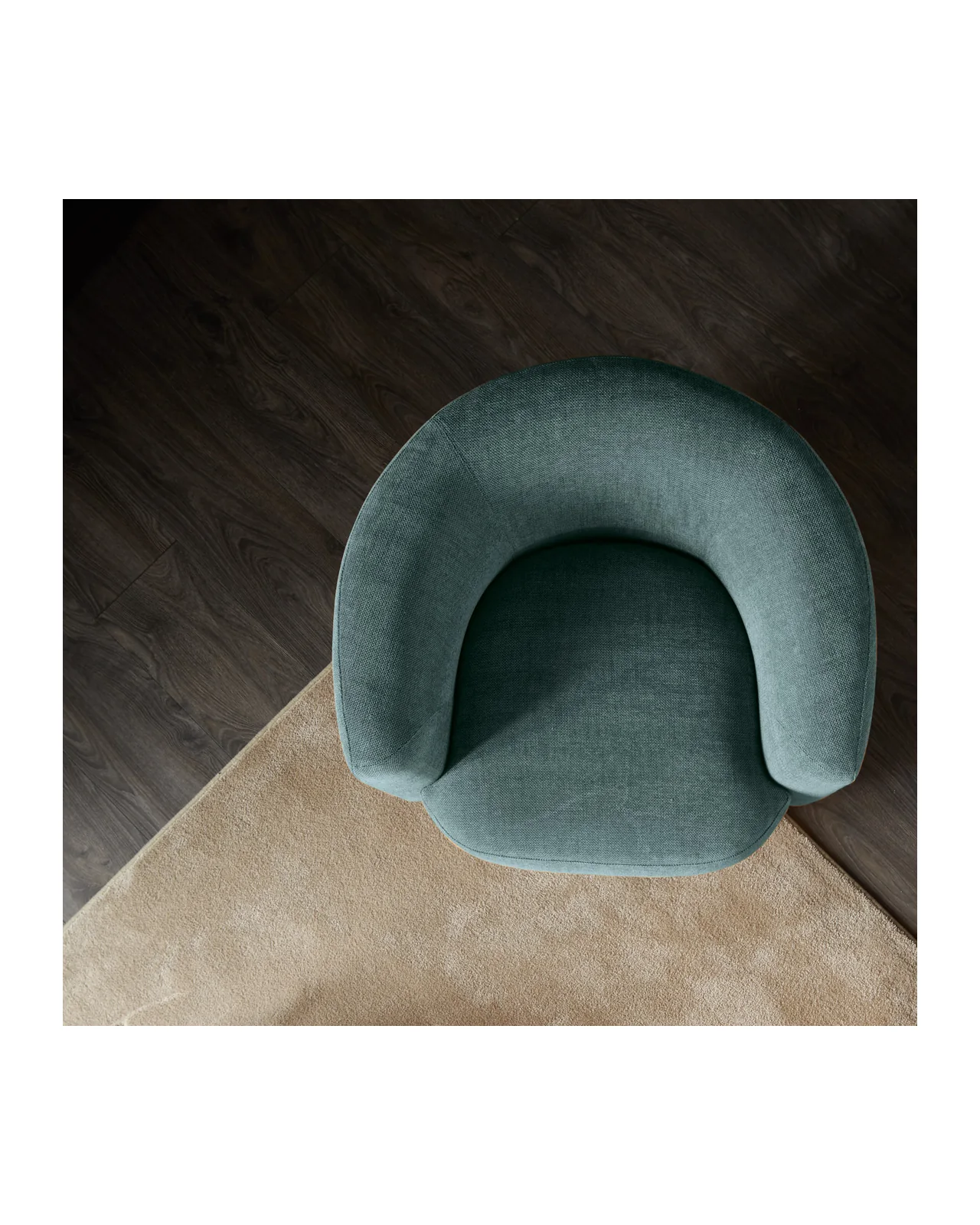 Gabrielle swivel armchair by Cantori, in an interior setting, photo 3 of 6