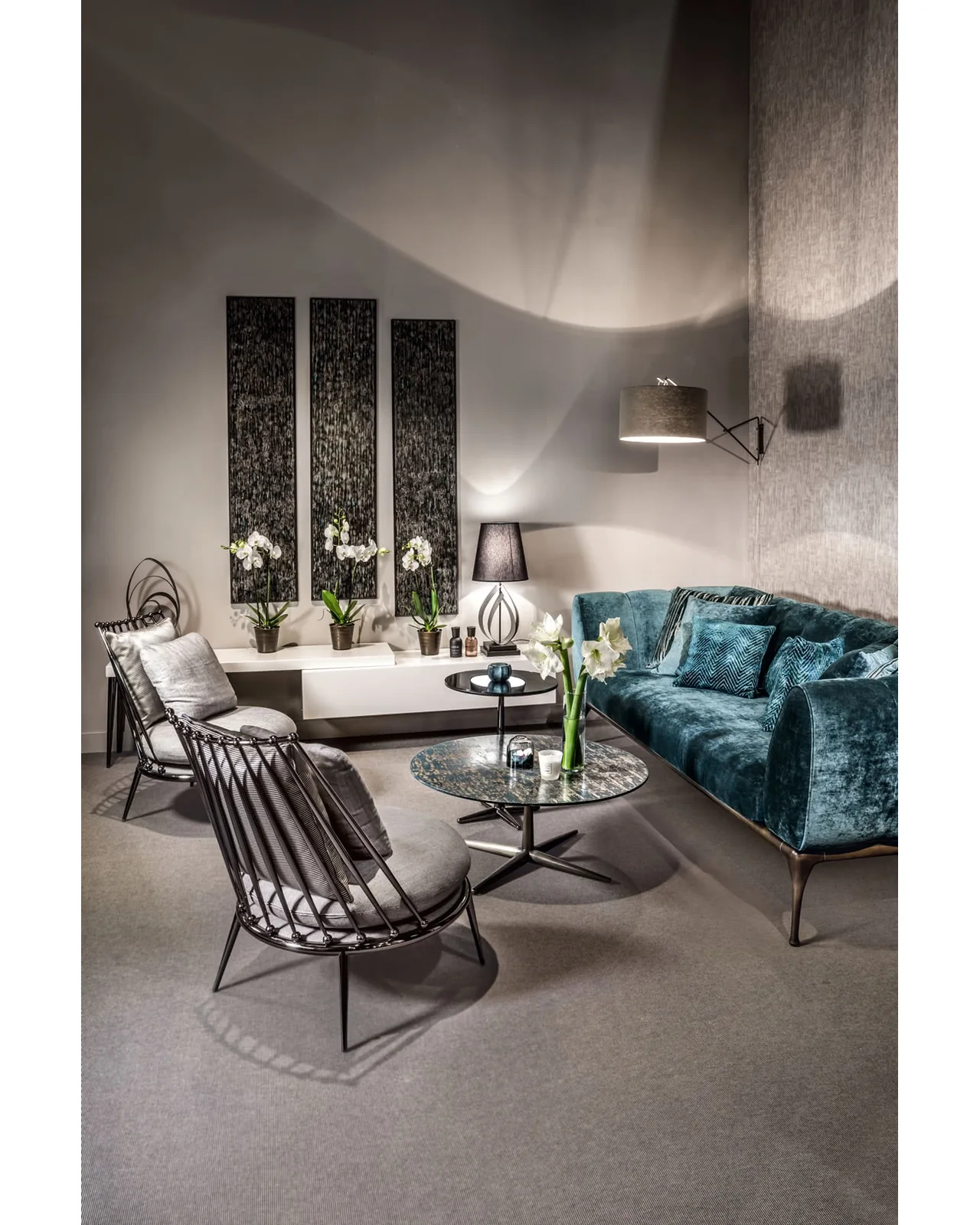Iseo sofa by Cantori, in an interior setting, photo 5 of 6, Nobili Design catalog