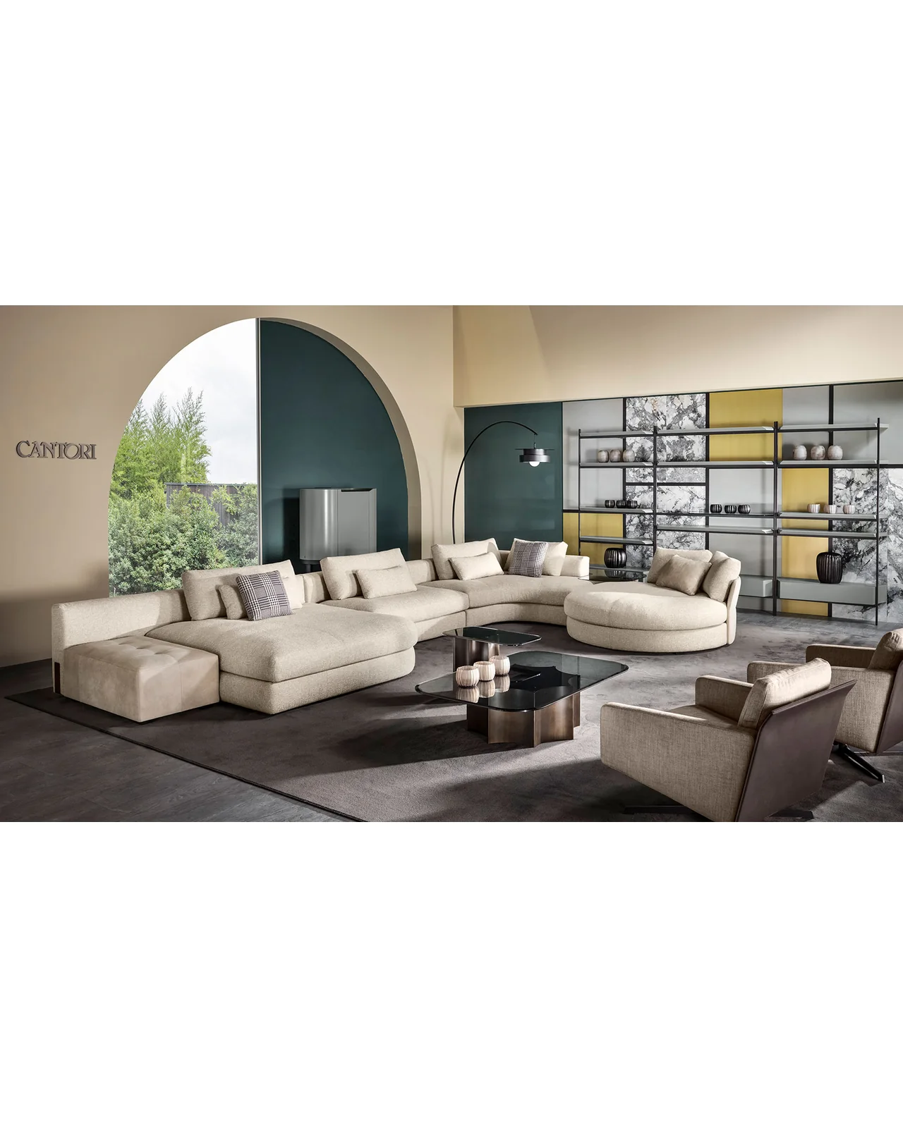Macao wall unit composition by Cantori, in an interior setting, photo 8 of 13