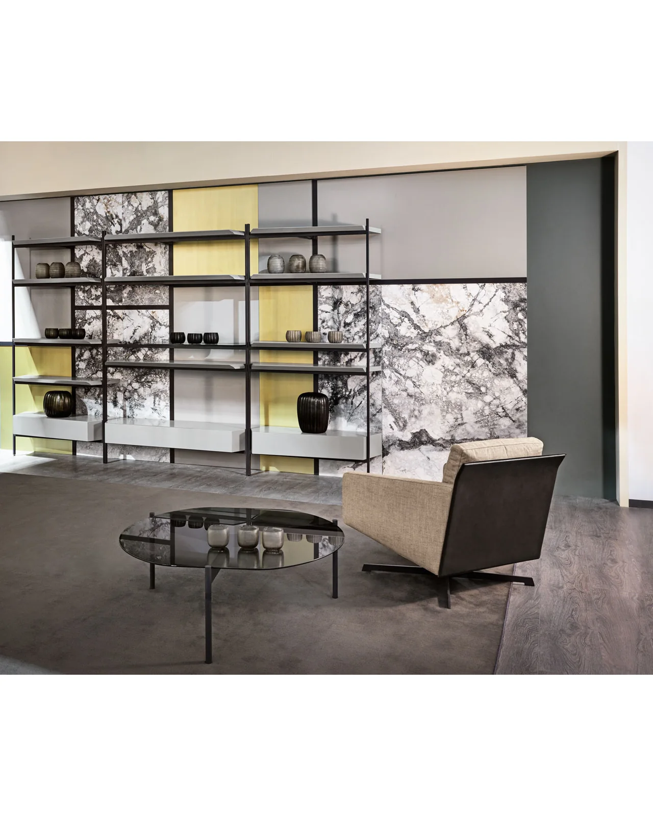 Macao wall unit composition by Cantori, in an interior setting, photo 9 of 13