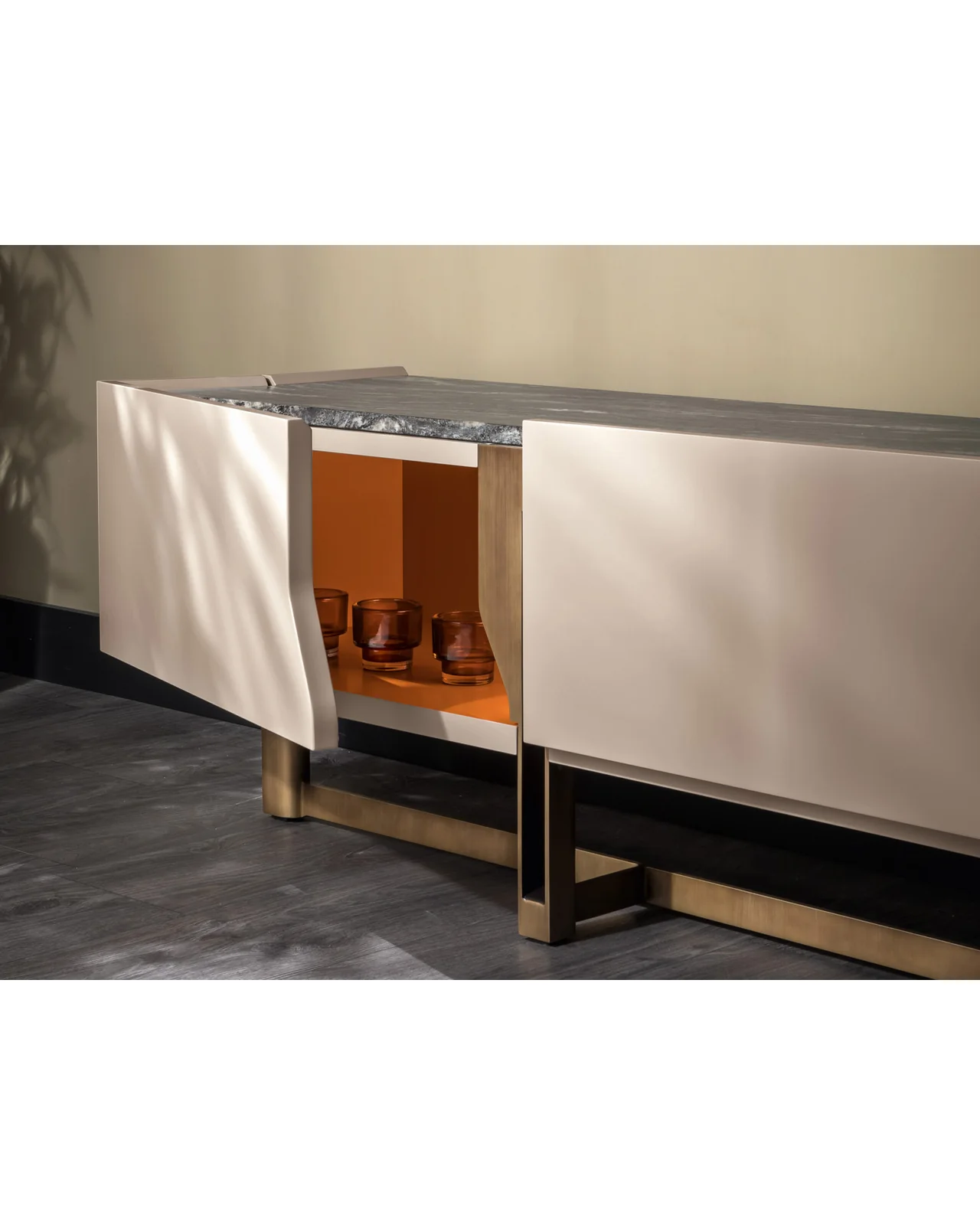 Mirage TV unit by Cantori, in an interior setting, photo 3 of 3