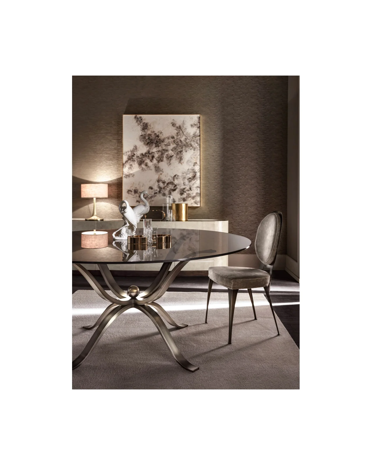 Miss Padded Backrest dining chair by Cantori, in an interior setting, photo 2 of 6