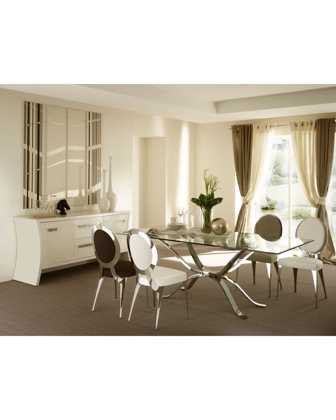 Miss Padded Backrest dining chair by Cantori, in an interior setting, photo 6 of 6