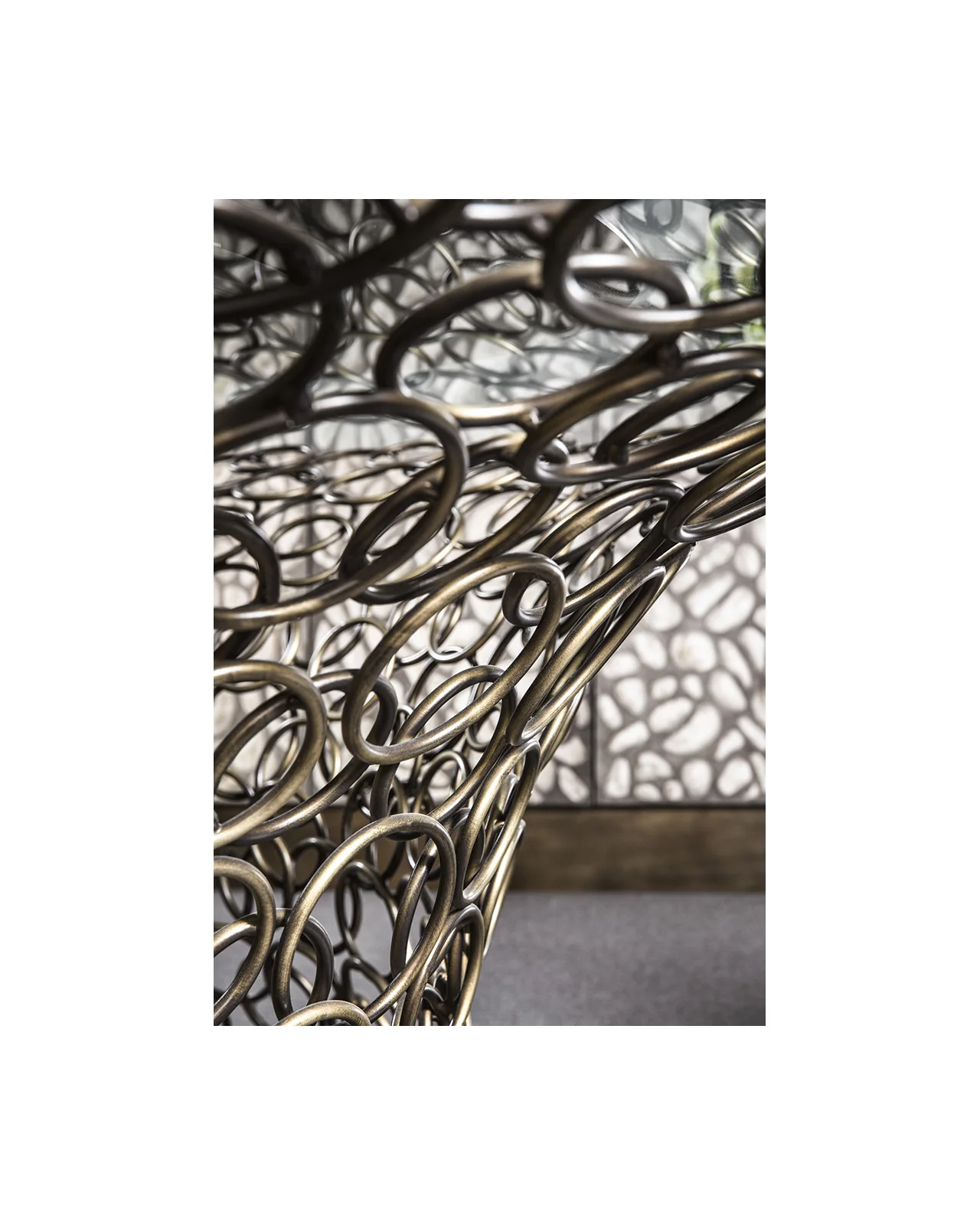 Mondrian Art Form dining table by Cantori, in an interior setting, photo 6 of 10