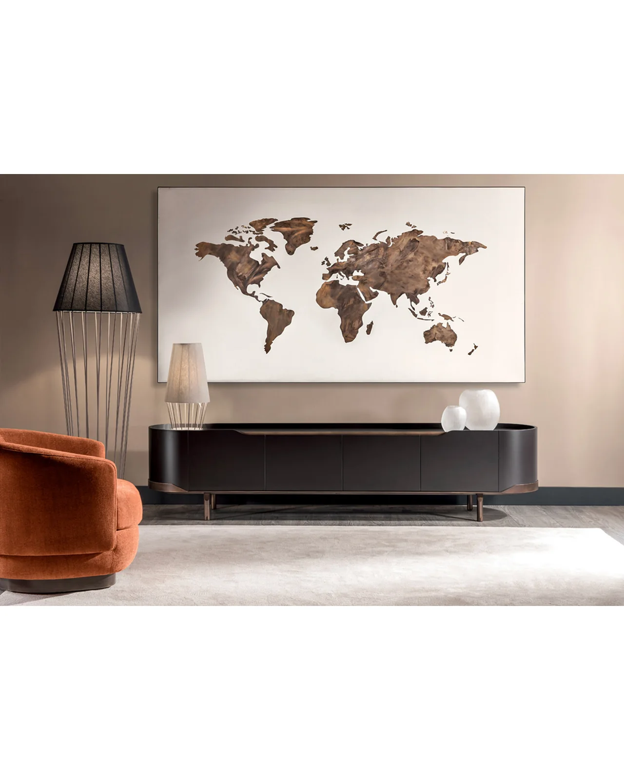 Oasi TV unit by Cantori, in an interior setting, photo 2 of 3