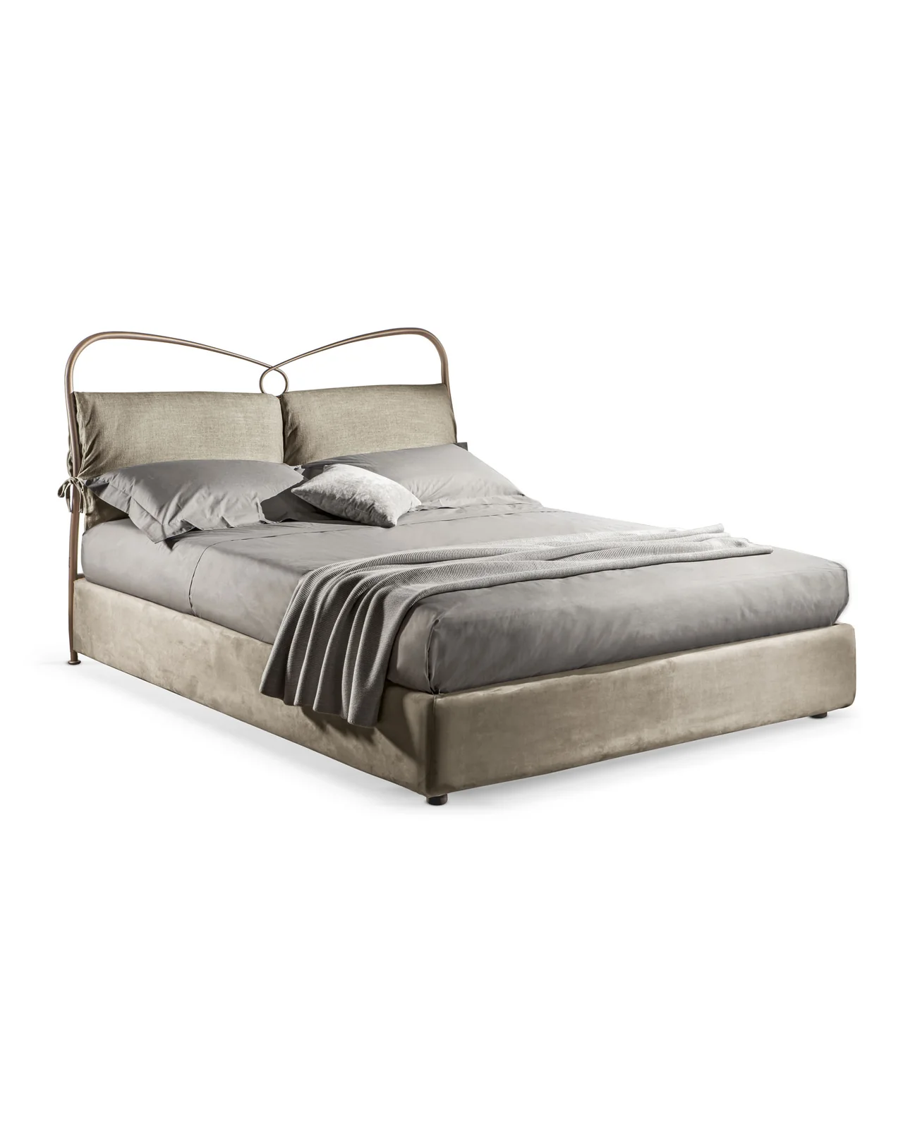 St. Tropez Padded Frame bed by Cantori, studio view, photo 1 of 5