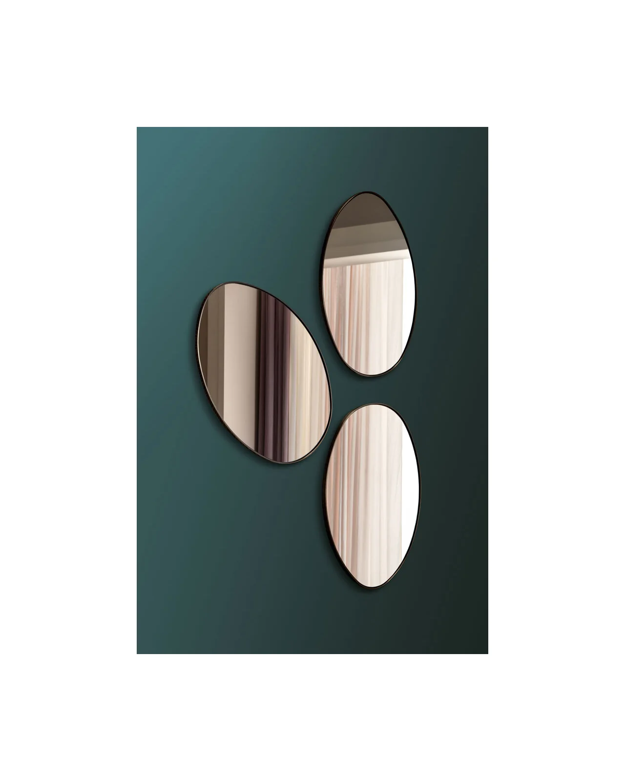 Stone Mirror by Cantori, in an interior setting, photo 2 of 6
