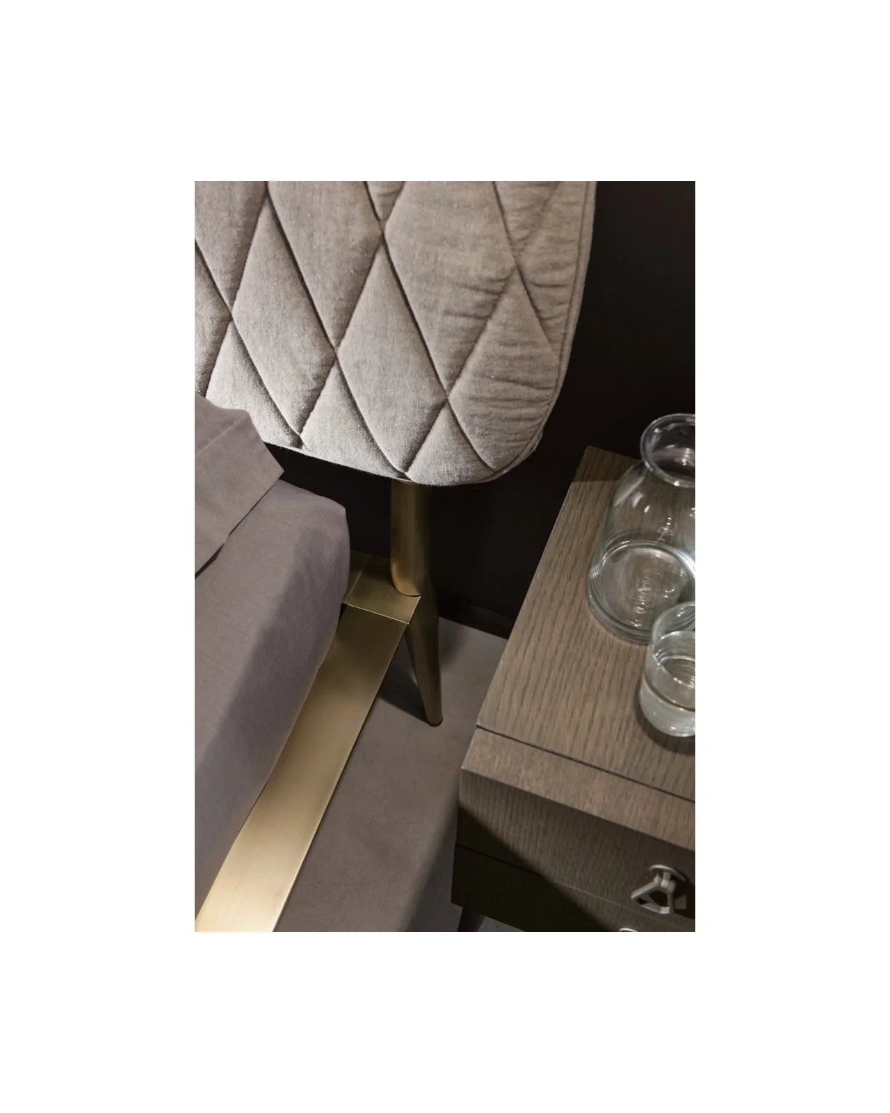 Urbino Quilted bed by Cantori, in an interior setting, photo 3 of 3