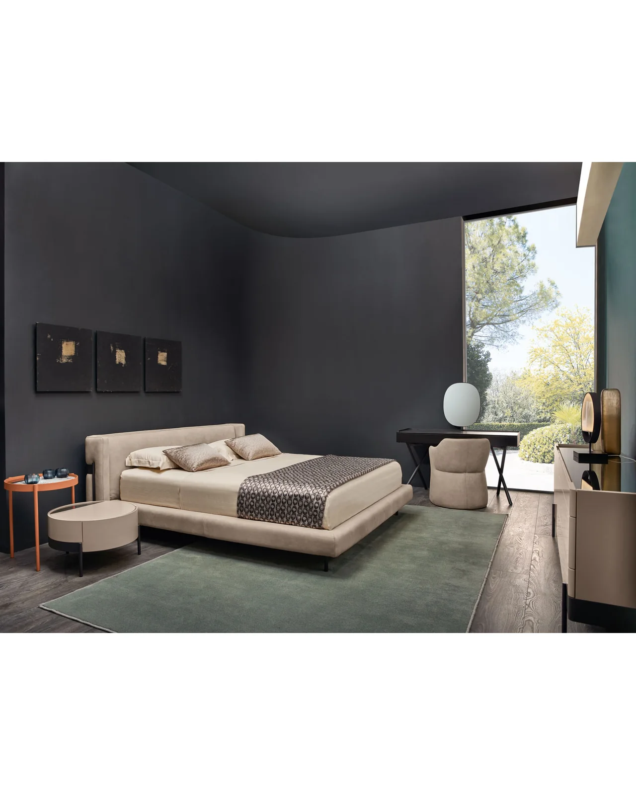 Valley bed by Cantori, in an interior setting, photo 6 of 8, Nobili Design catalog