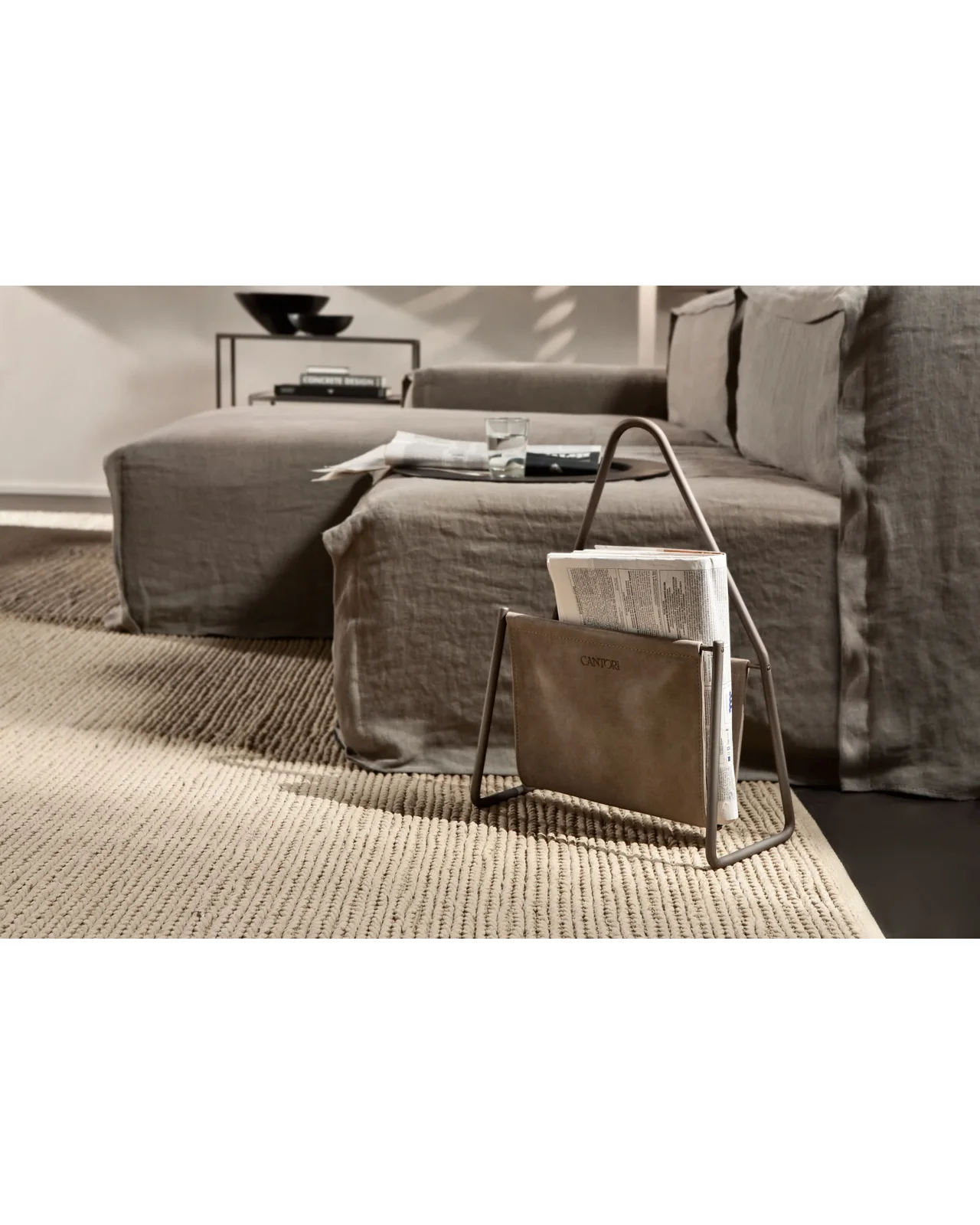 Vogue magazine rack by Cantori, in an interior setting, photo 3 of 3