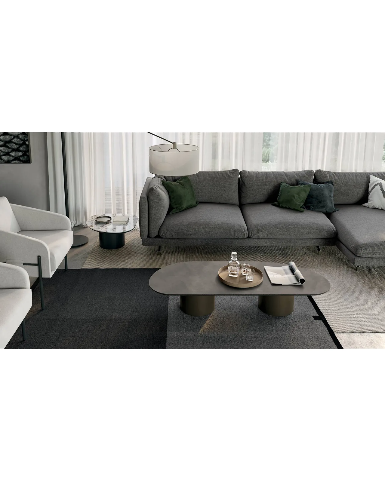 Atollo coffee table by Dall'Agnese, in an interior setting, photo 4 of 6
