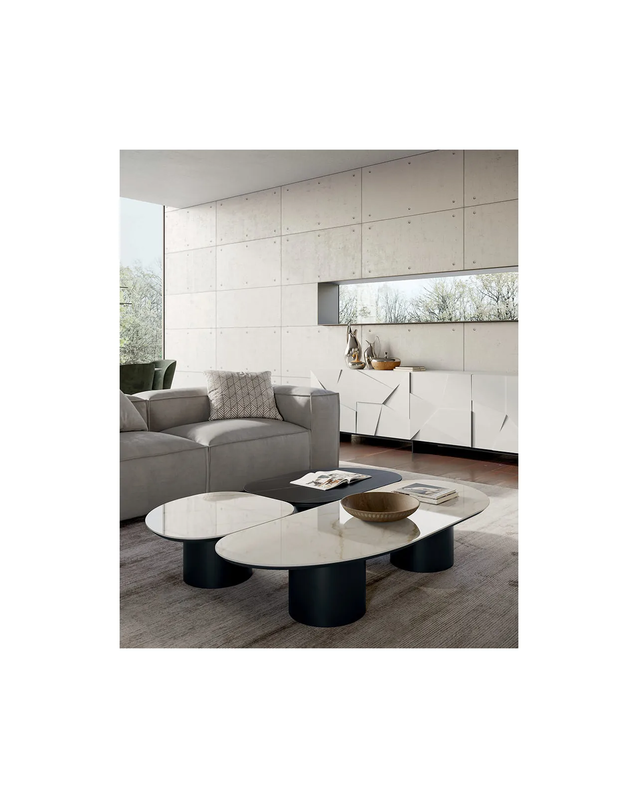 Atollo coffee table by Dall'Agnese, in an interior setting, photo 6 of 6