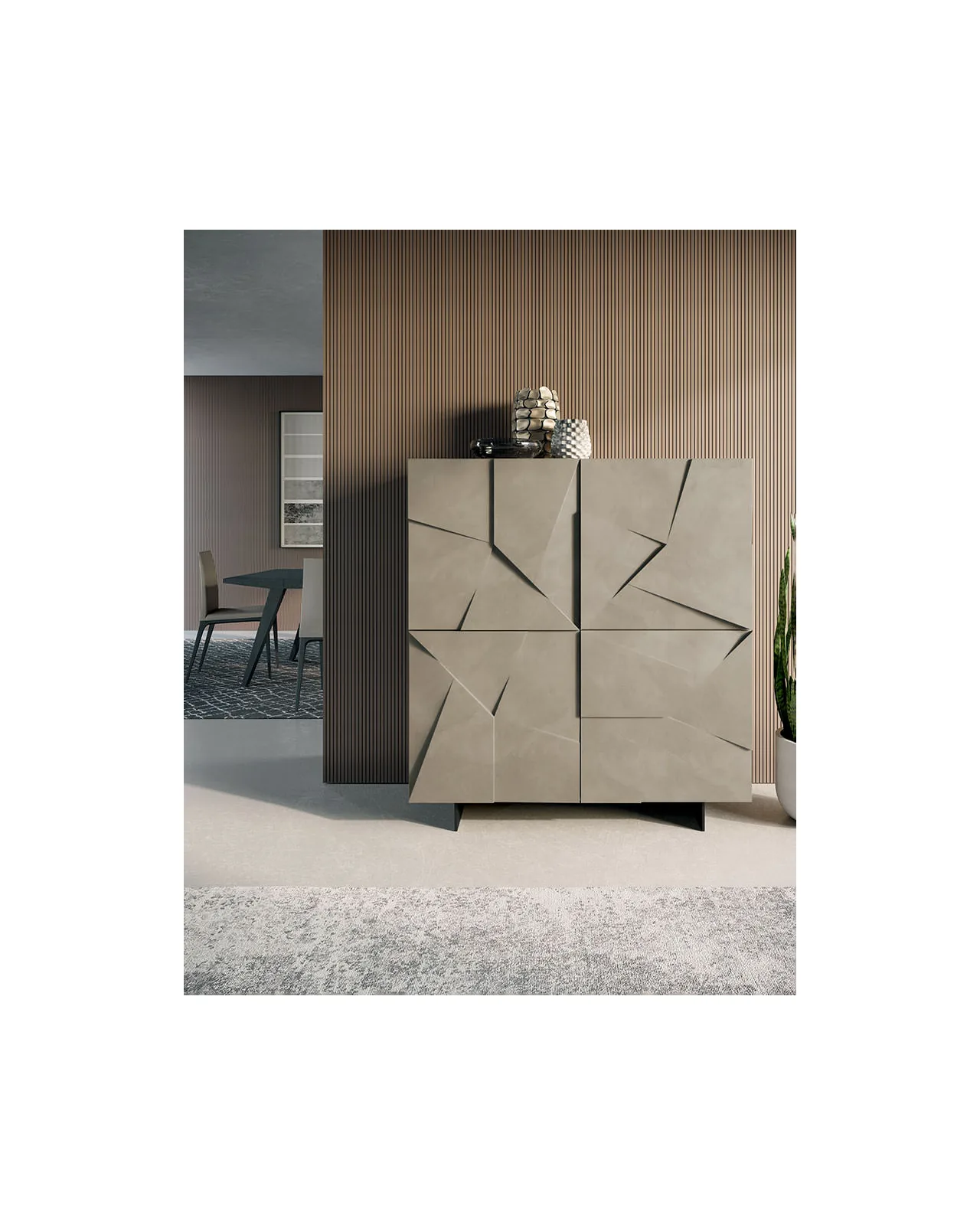 Concrete sideboard by Dall'Agnese, in an interior setting, photo 8 of 9