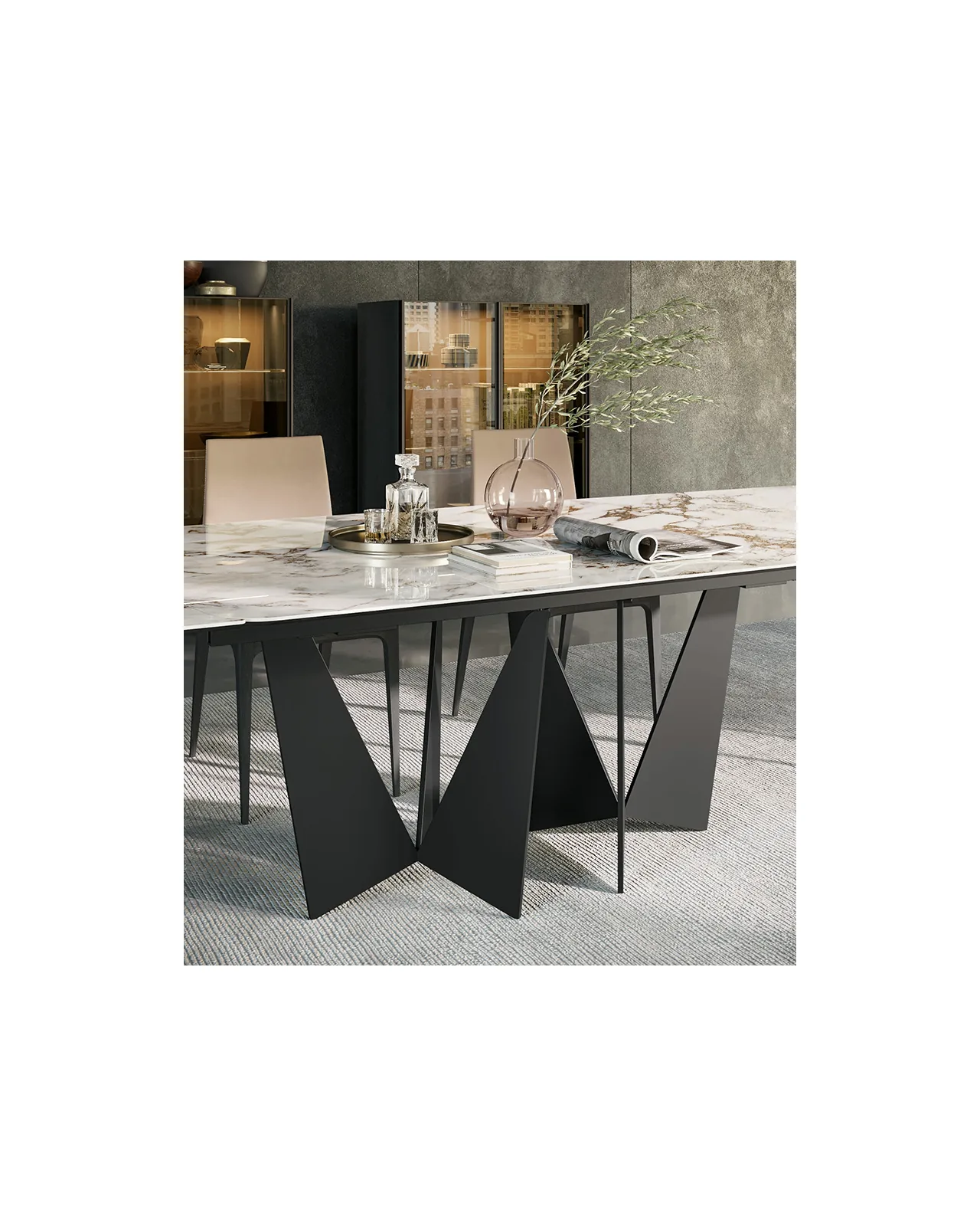 Eiffel dining table by Dall'Agnese, in an interior setting, photo 6 of 7