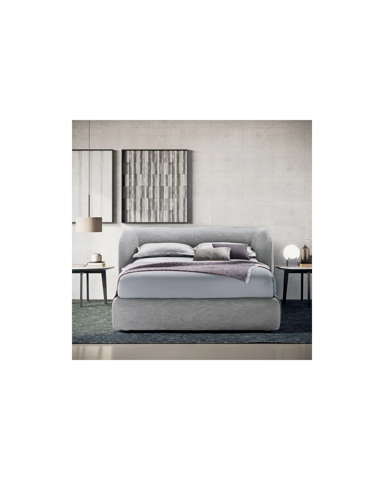 Inemuri bed by Dall'Agnese, in an interior setting, photo 4 of 5, Nobili Design catalog