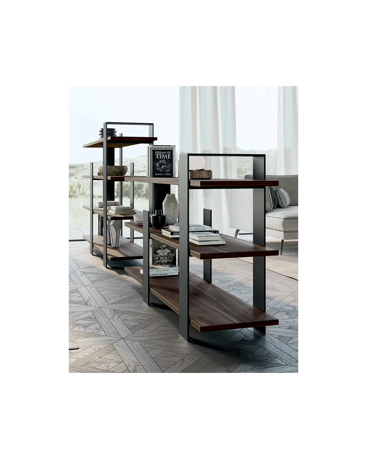 Kyoto bookcase by Dall'Agnese, in an interior setting, photo 4 of 6, Nobili Design catalog