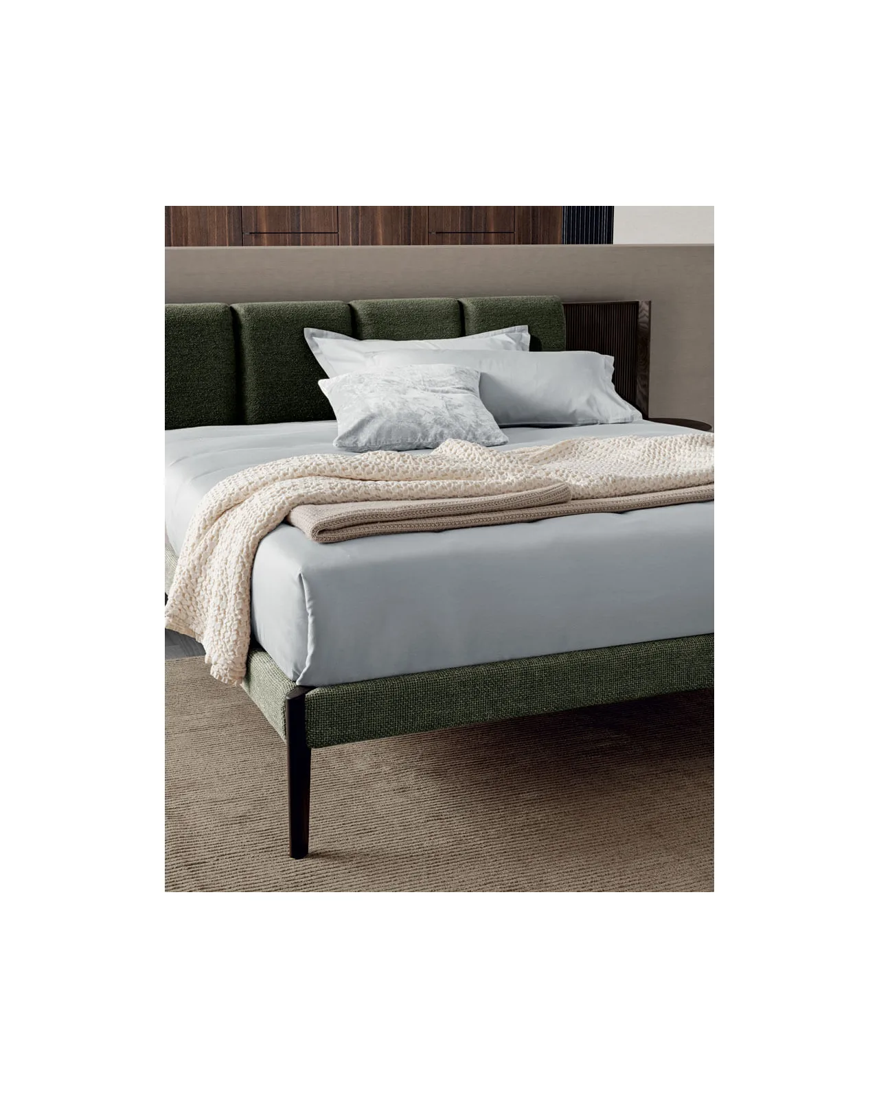 Millerighe bed by Dall'Agnese, in an interior setting, photo 4 of 7, Nobili Design catalog