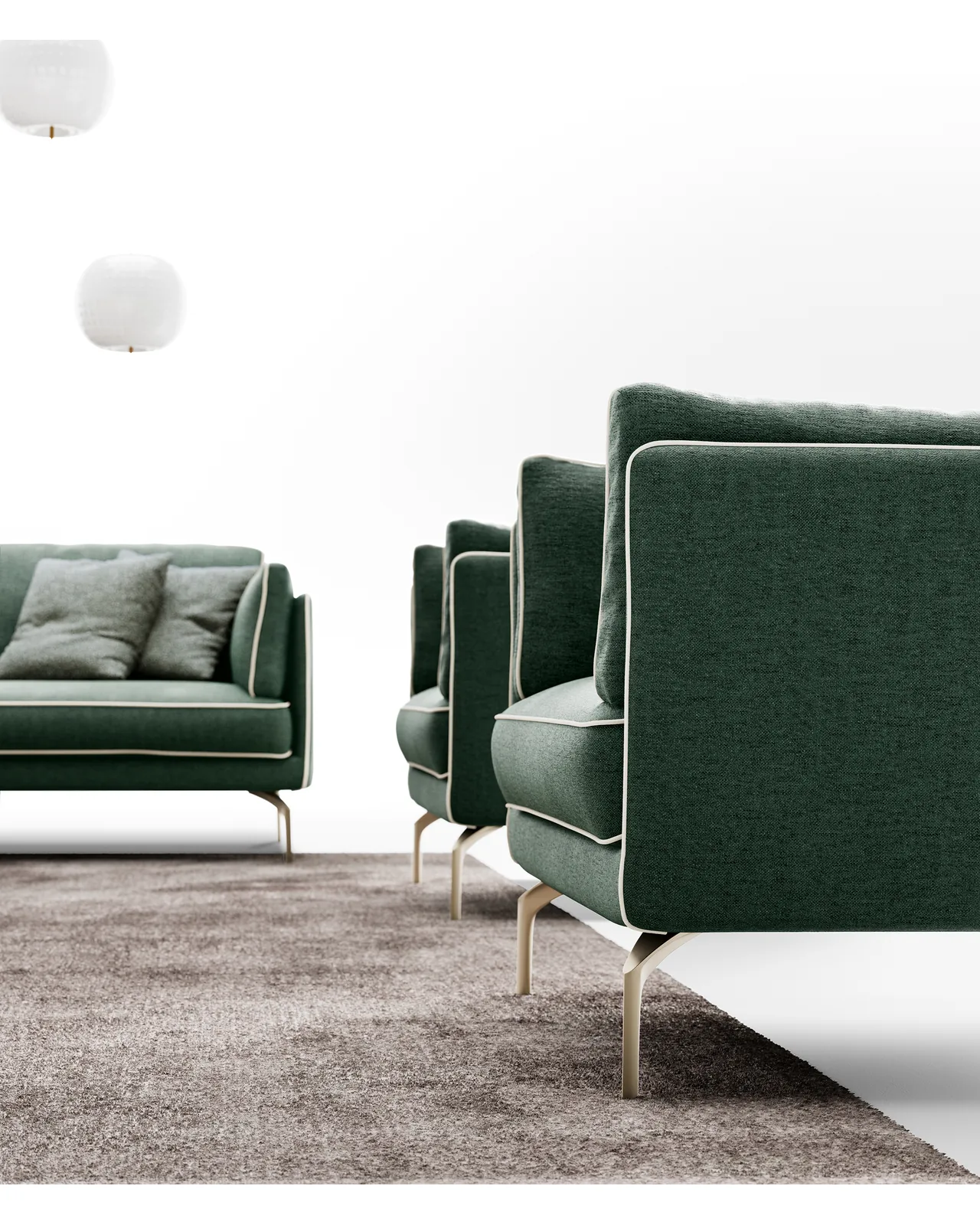 Milton sofa by Dall'Agnese, in an interior setting, photo 3 of 5, Nobili Design catalog