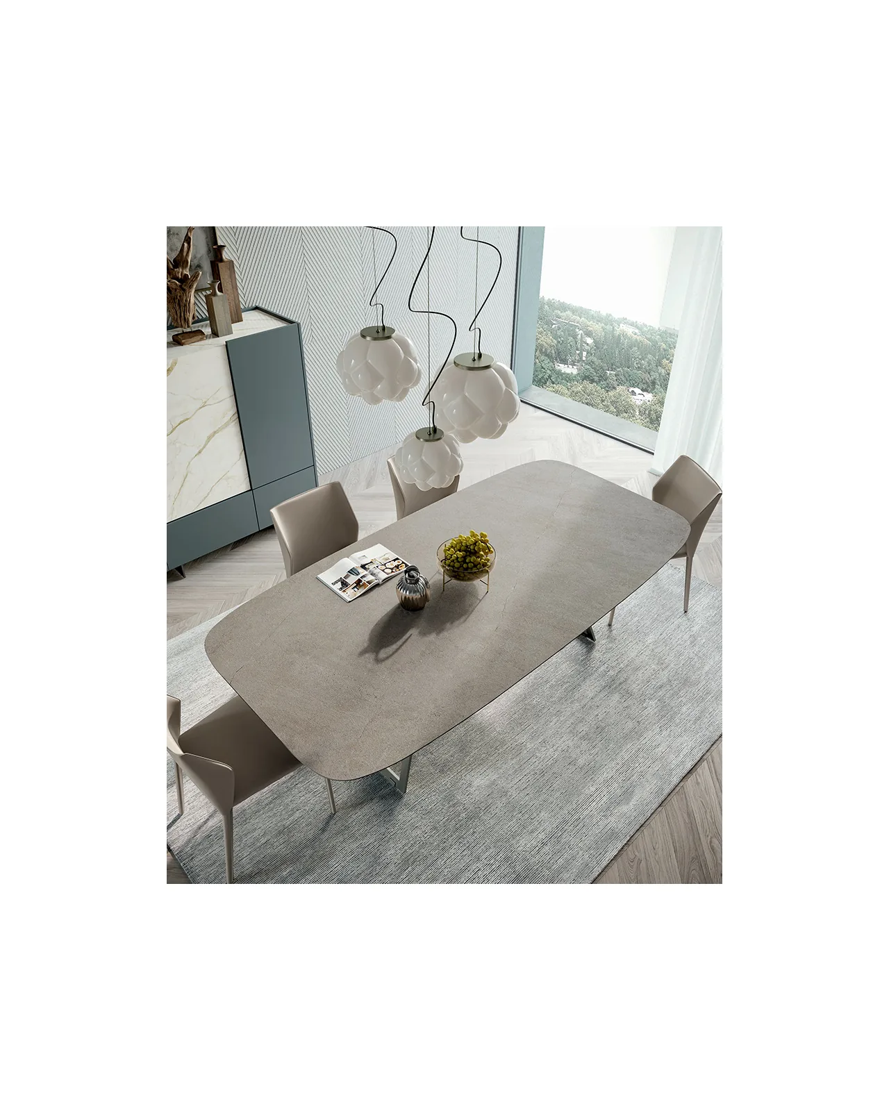 Radar dining table by Dall'Agnese, in an interior setting, photo 5 of 7