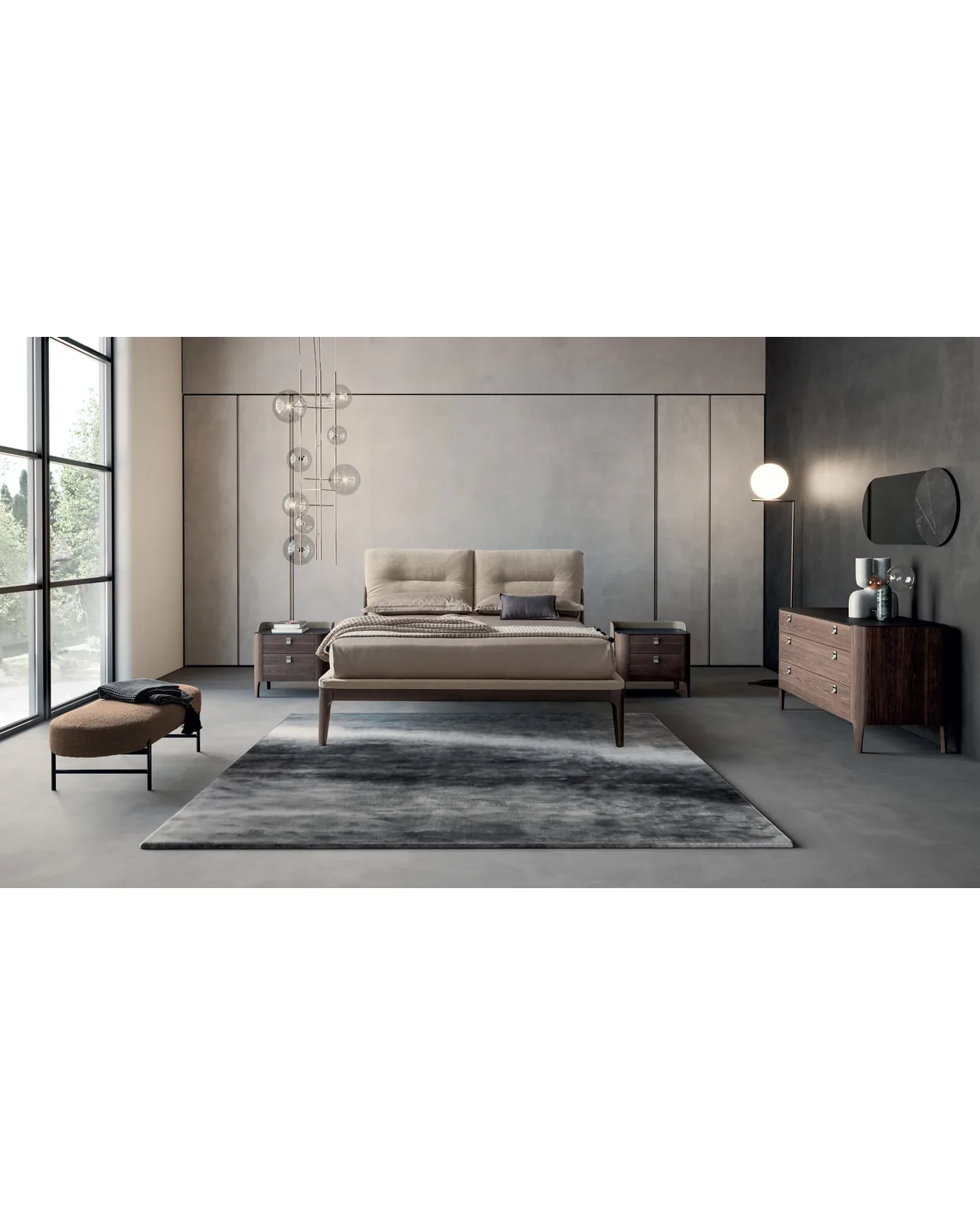 Settanta bed by Dall'Agnese, in an interior setting, photo 3 of 5, Nobili Design catalog