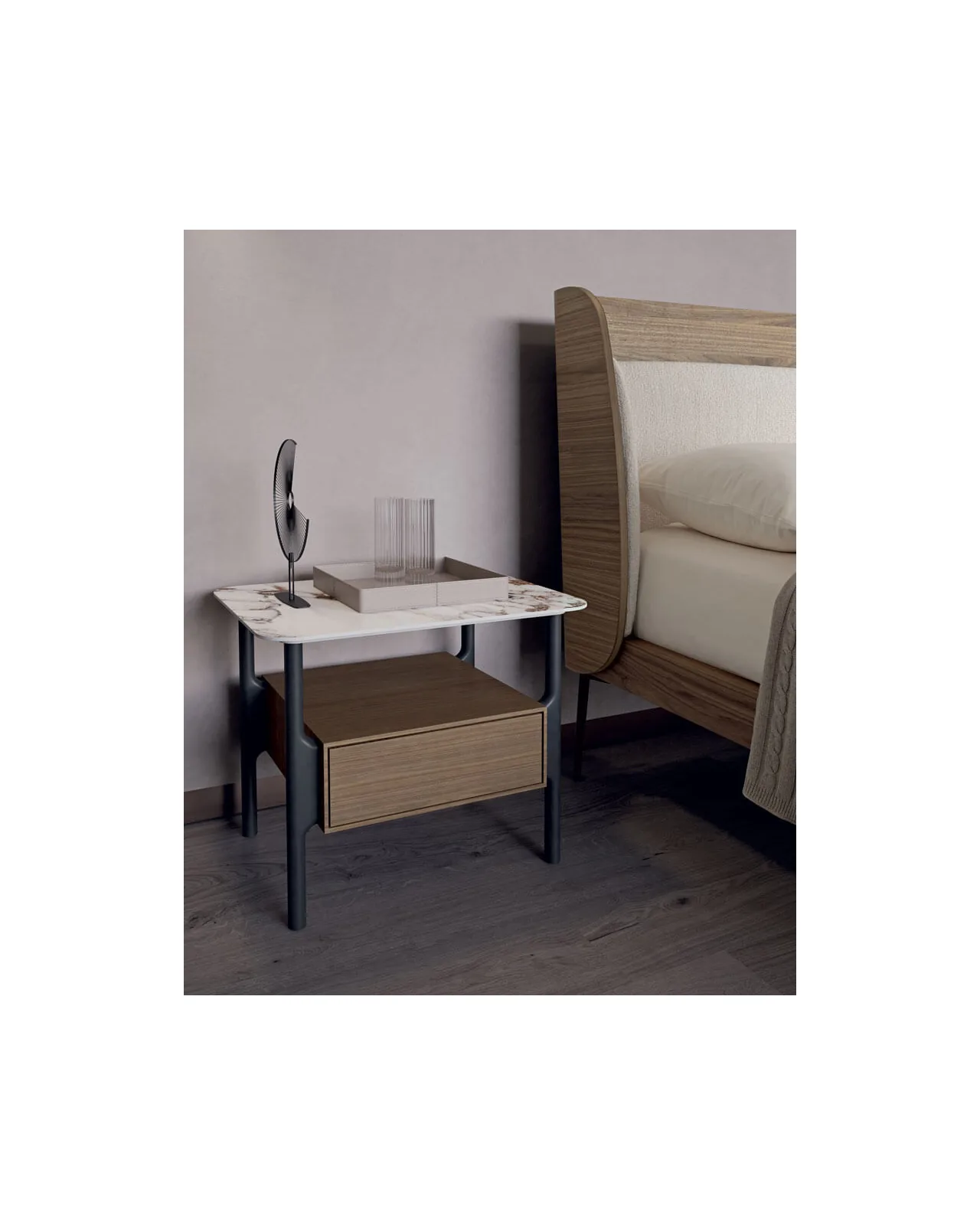 Volume bed by Dall'Agnese, in an interior setting, photo 3 of 5, Nobili Design catalog
