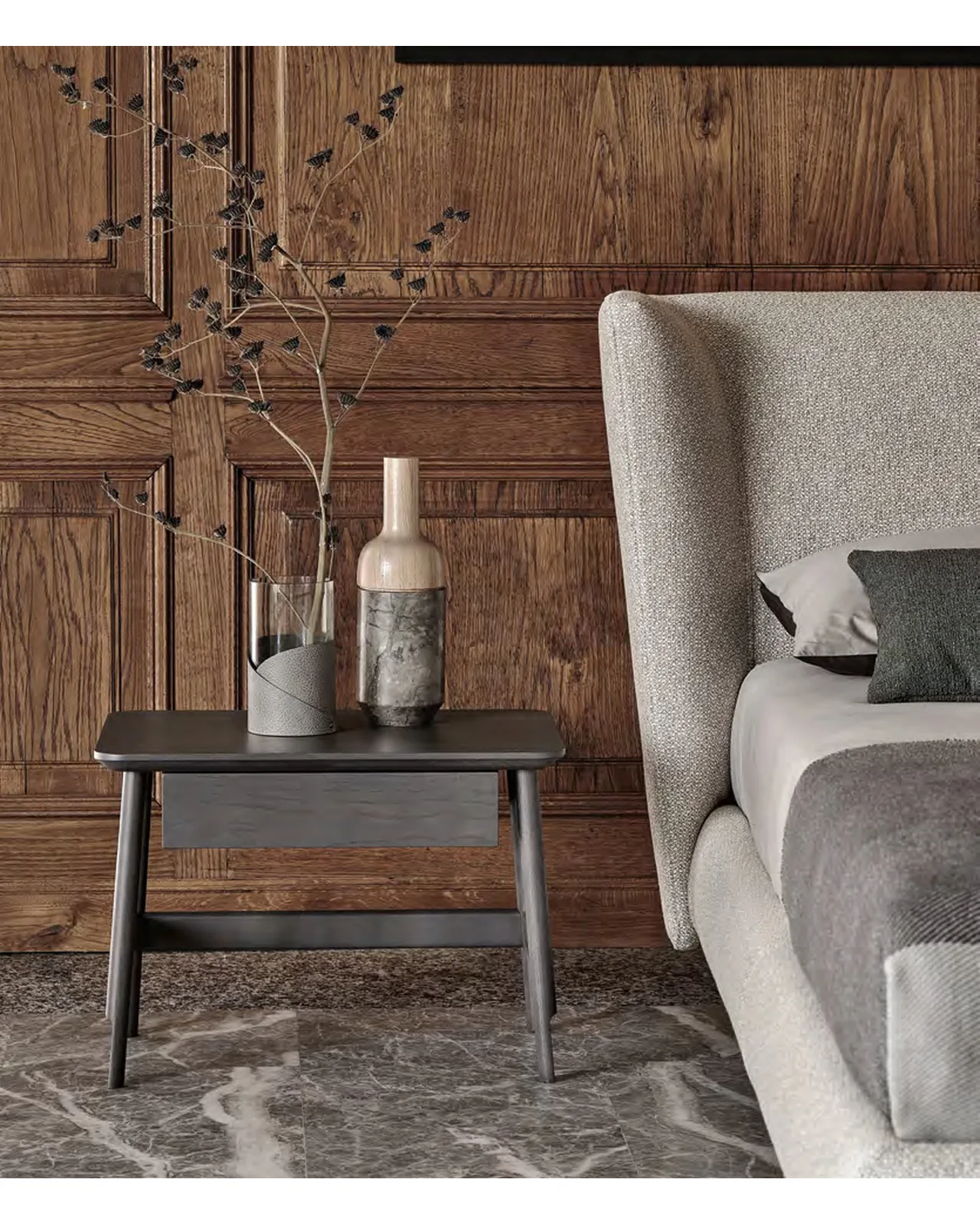 Table de chevet Aany par Ditre Italia, dans une chambre, photo 1 sur 2, Nobili Design