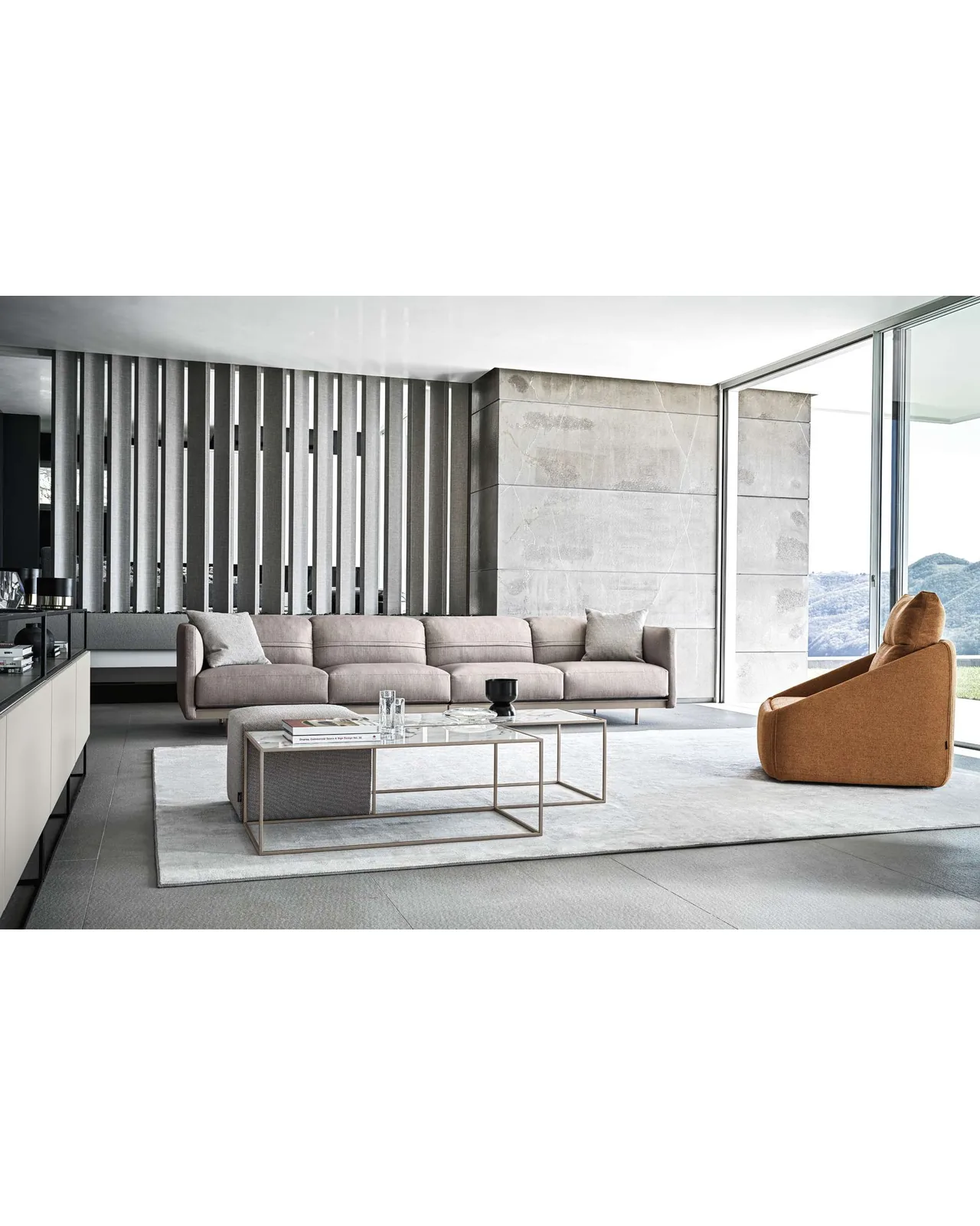 Arlott High sofa by Ditre Italia, in a contemporary living room, corner sofa, photo 2 of 4