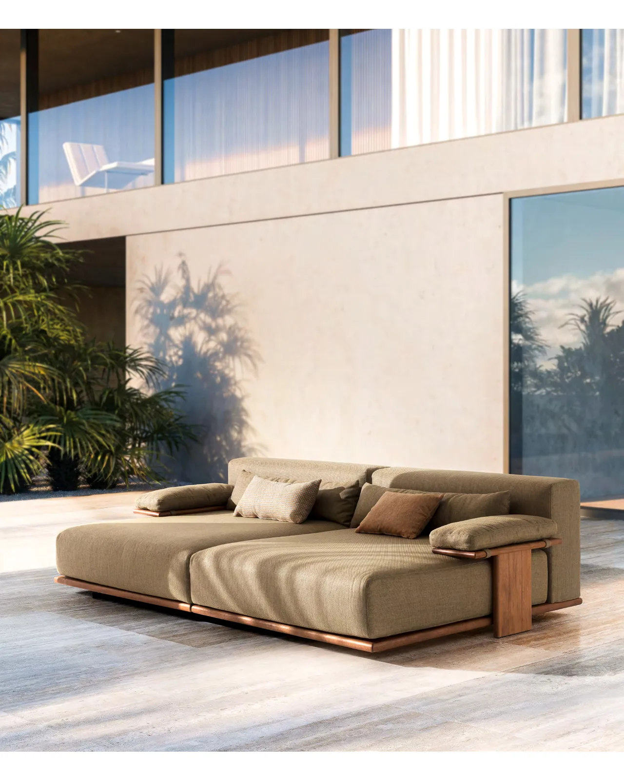 Canapé d'extérieur Tao par Ditre Italia sur une terrasse, photo 4 sur 5, Nobili Design