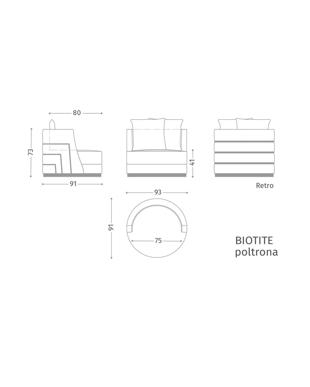 Fotelja Biotite — Epoque, fotografija 3 od 3