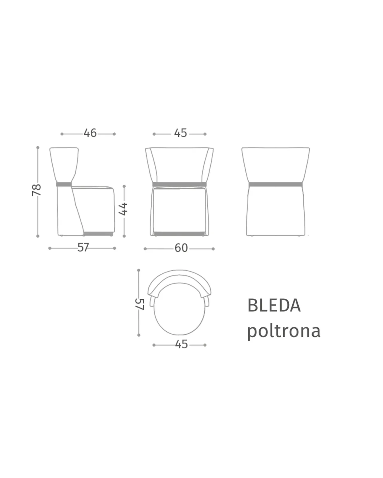 Fotelja Bleda — Epoque, fotografija 3 od 3