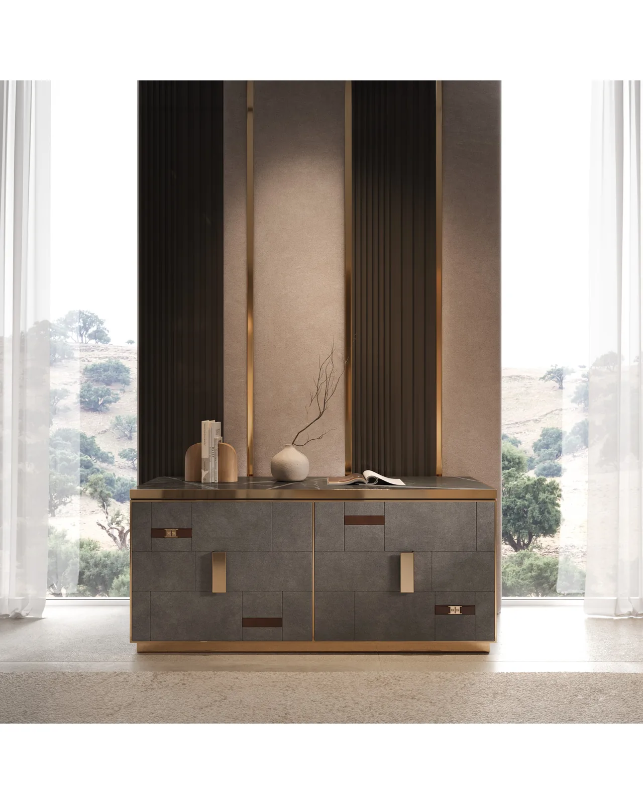 Cromo Plus Bed by Epoque, in a bedroom setting, photo 3 of 4