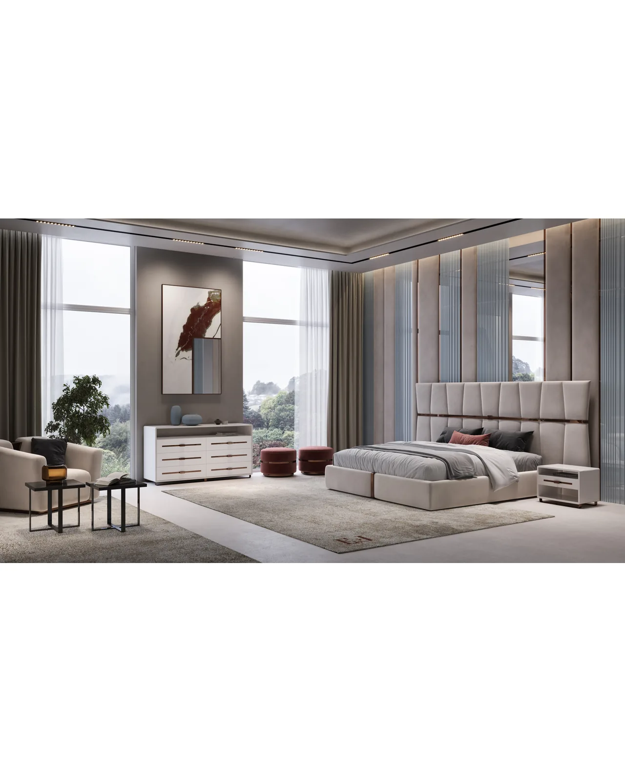 Epidote Dresser by Epoque, in a bedroom setting, photo 3 of 4