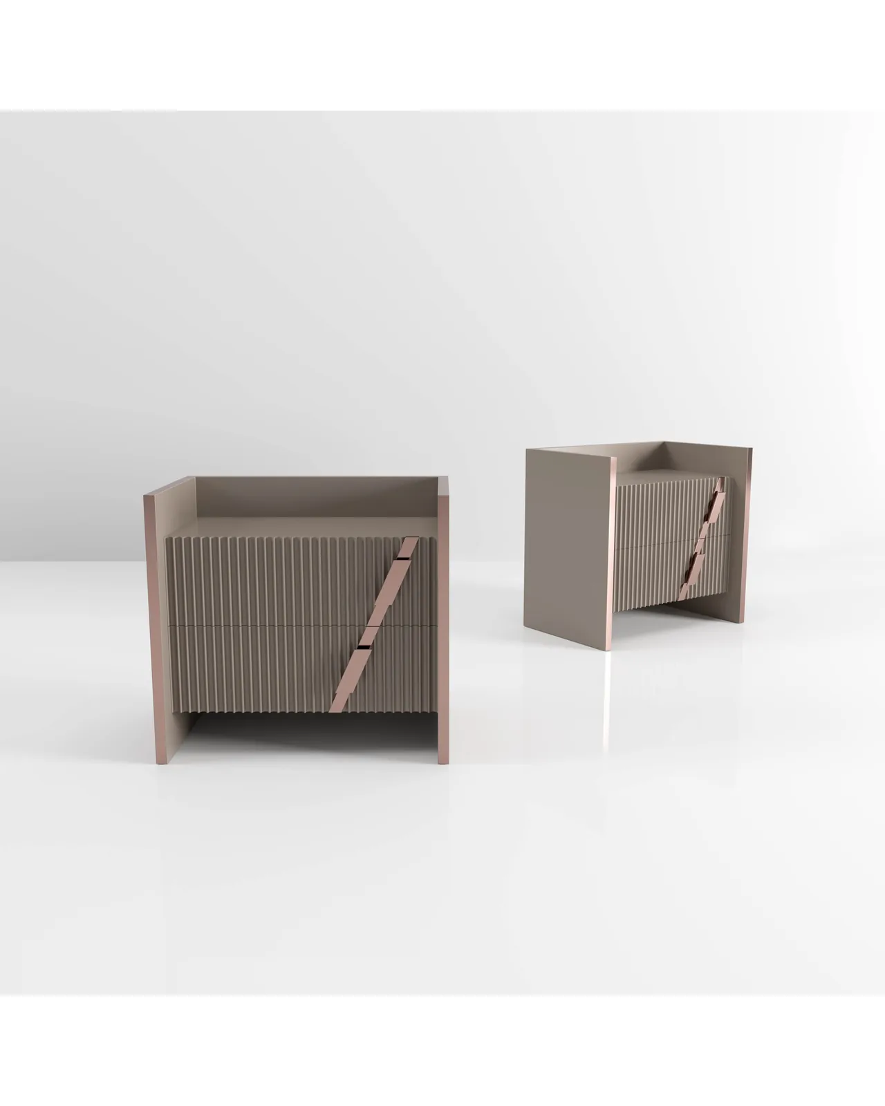Mochi Nightstand by Epoque, in a bedroom setting, photo 1 of 1, Nobili Design catalog